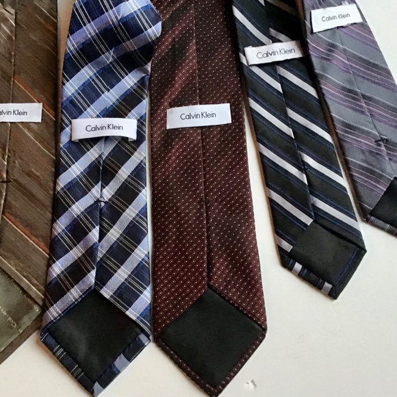 5 classy Calvin Klein all silk ties - Picture 6 of 7